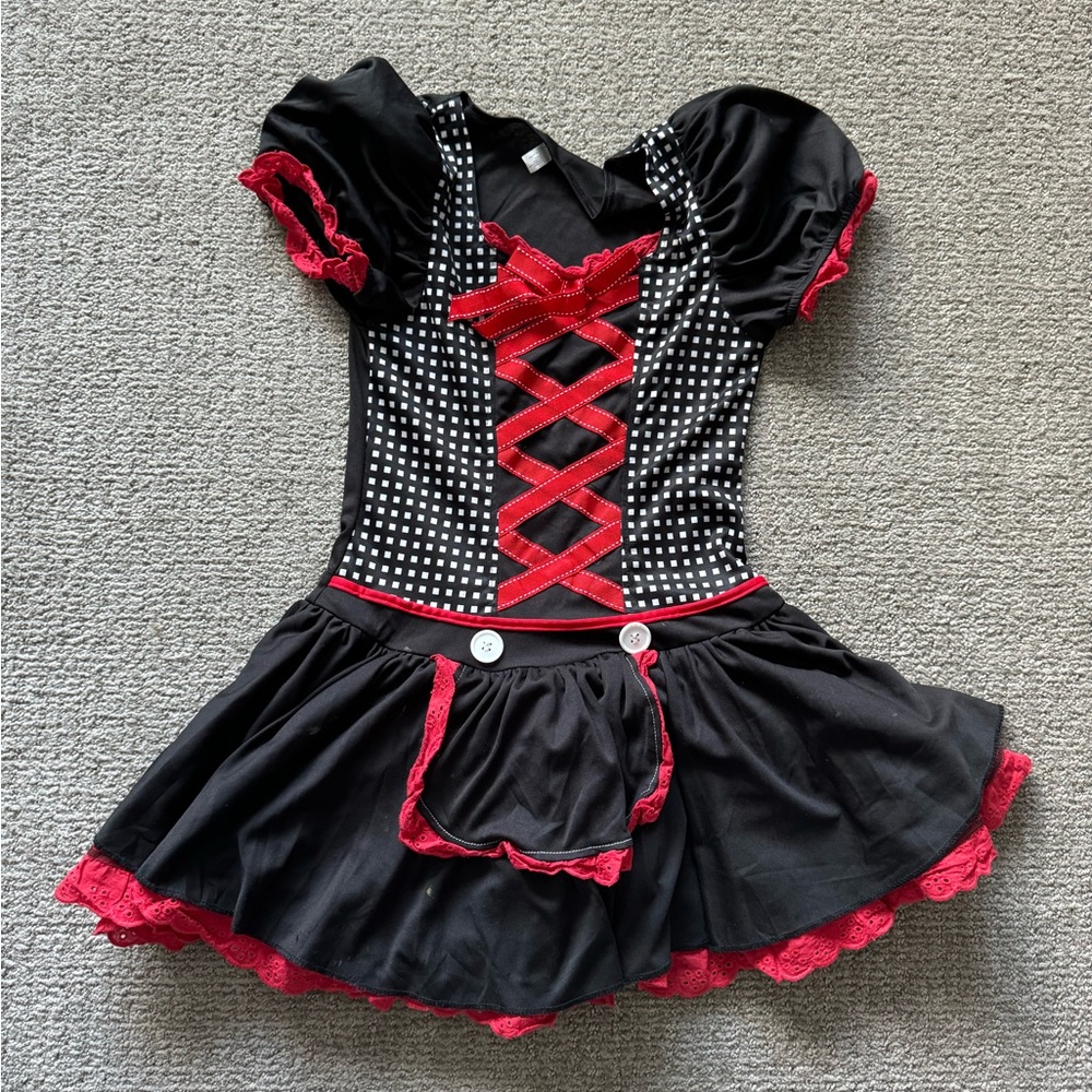 Creepy doll costume size estimated at S/M in GUC